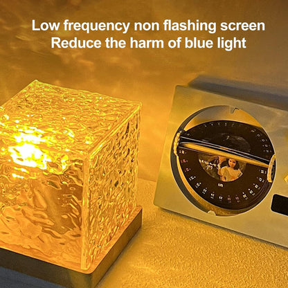 Ocean Magic Wave 3D LED Projector Light – Crystal Cube Magic Lamp