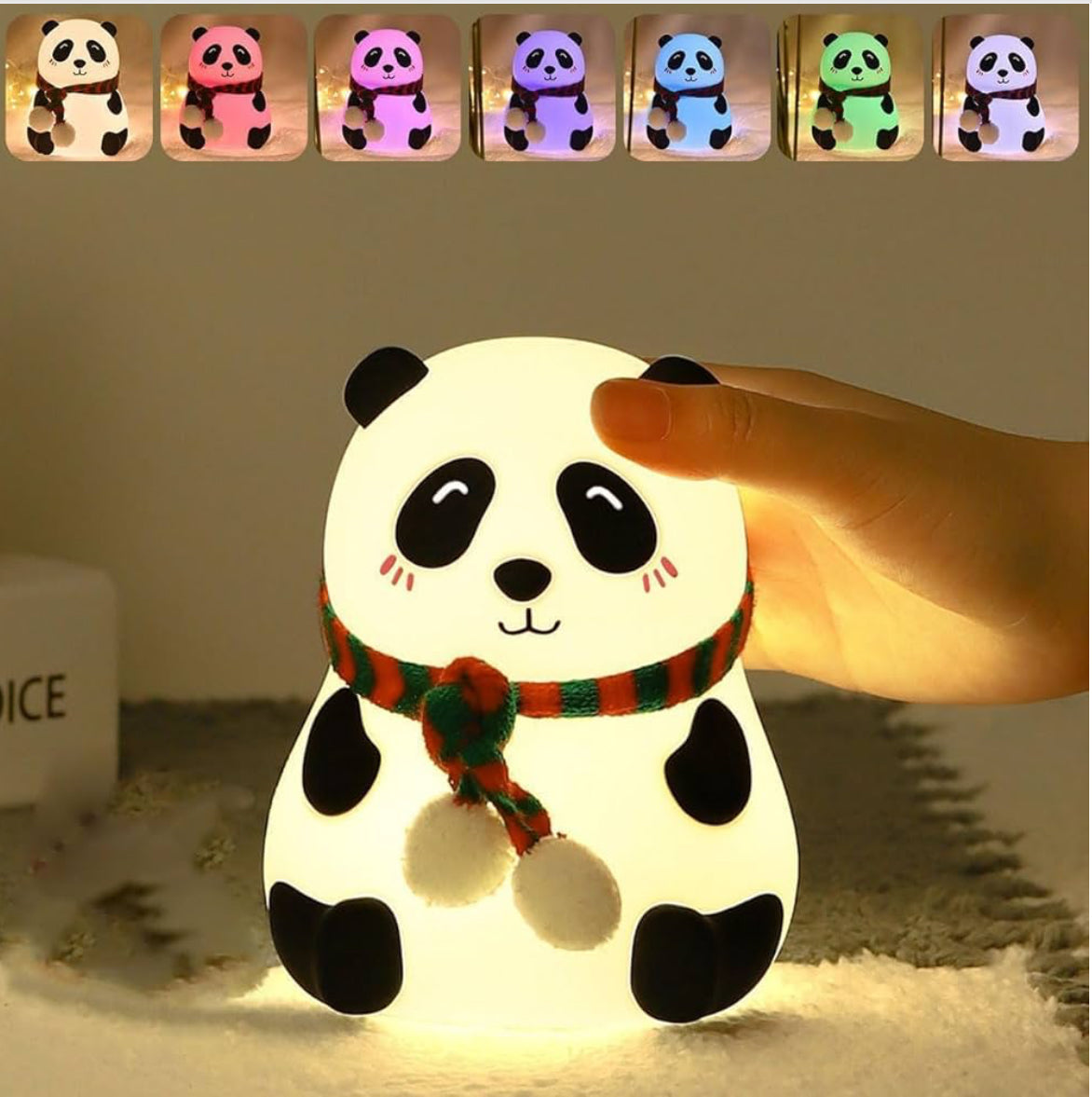 Panda Touch Night Lamp – Soft Silicone USB Lamp for Kids & Gifts