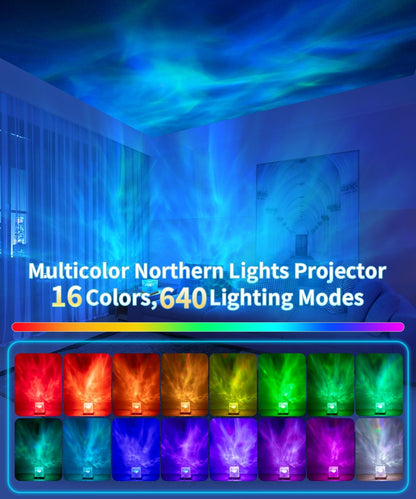 Ocean Magic Wave 3D LED Projector Light – Crystal Cube Magic Lamp