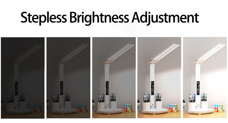 Multipurpose Rechargeable LED Table Lamp with Calendar & Pen Holder