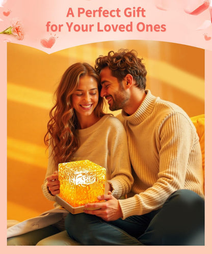 Ocean Magic Wave 3D LED Projector Light – Crystal Cube Magic Lamp