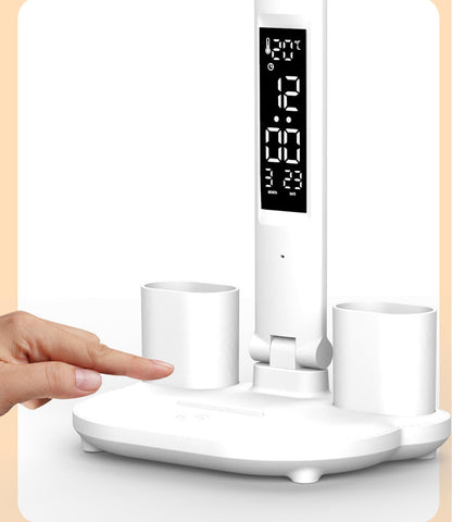 Multipurpose Rechargeable LED Table Lamp with Calendar & Pen Holder