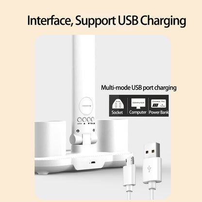 Multipurpose Rechargeable LED Table Lamp with Calendar & Pen Holder