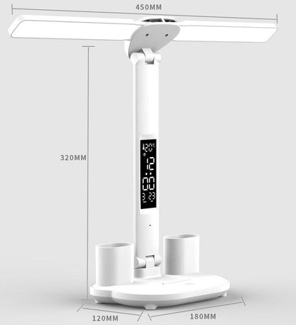 Multipurpose Rechargeable LED Table Lamp with Calendar & Pen Holder
