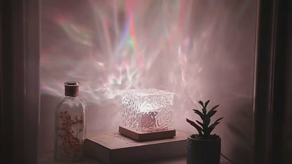 Ocean Magic Wave 3D LED Projector Light – Crystal Cube Magic Lamp